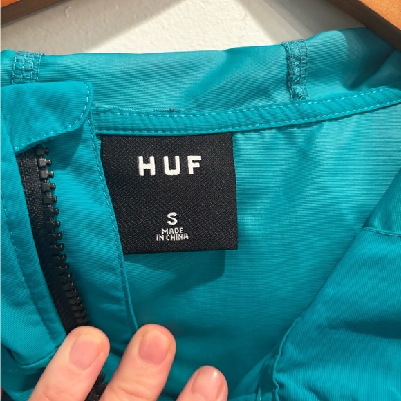 HUF Aqua Half-Zip Jacket size small men’s lightweight fall - Picture 14 of 16
